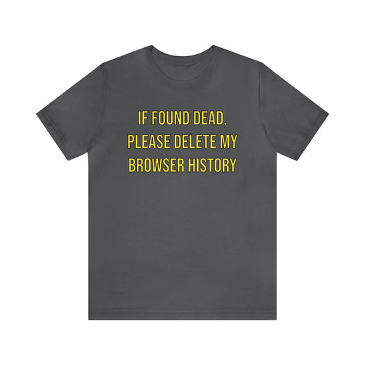 Browser History Men's Jersey Short Sleeve Tee - Wicked Tees