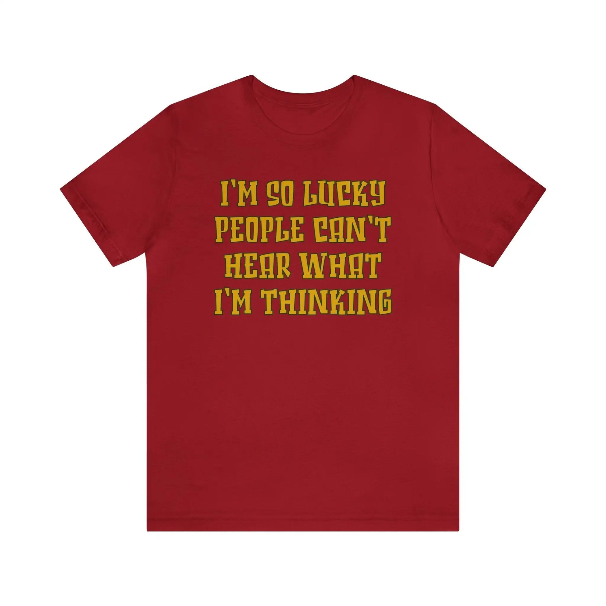 Can't Hear What I'm Thinking Men's Short Sleeve Tee - Wicked Tees