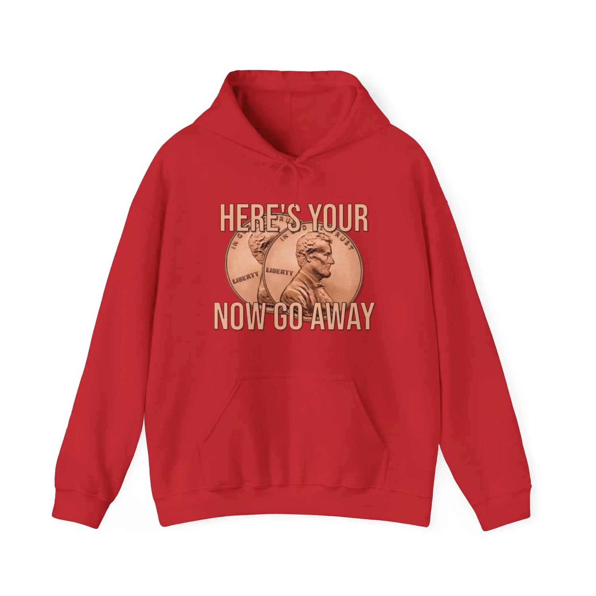 Here's Your Two Cents Men's Hooded Sweatshirt - Wicked Tees