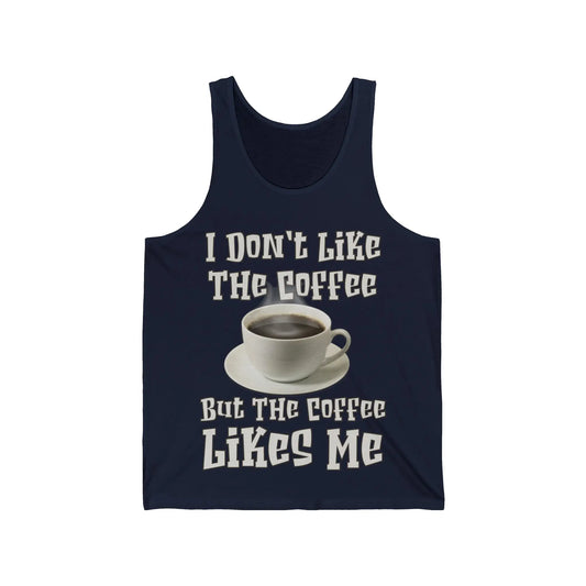 I Don't Like The Coffee Men's Jersey Tank - Wicked Tees