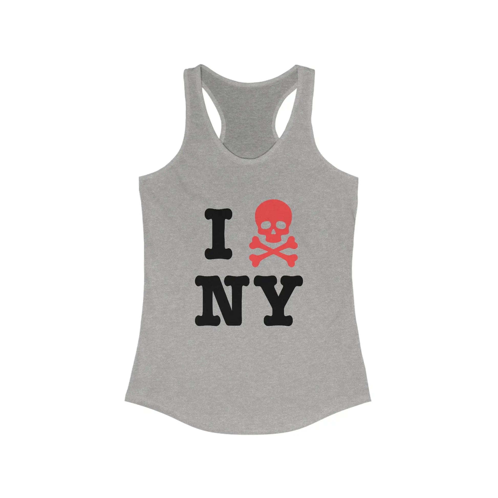I Hate New York Women's Ideal Racerback Tank - Wicked Tees