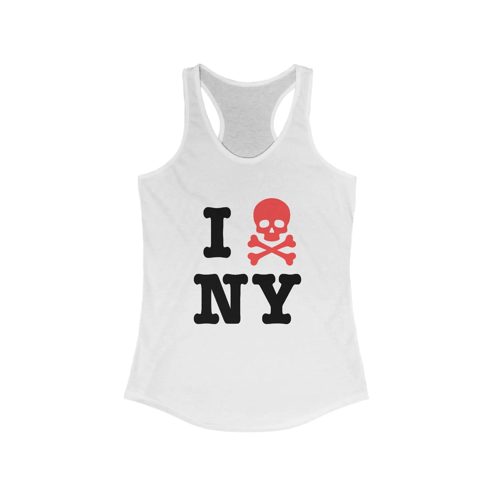 I Hate New York Women's Ideal Racerback Tank - Wicked Tees