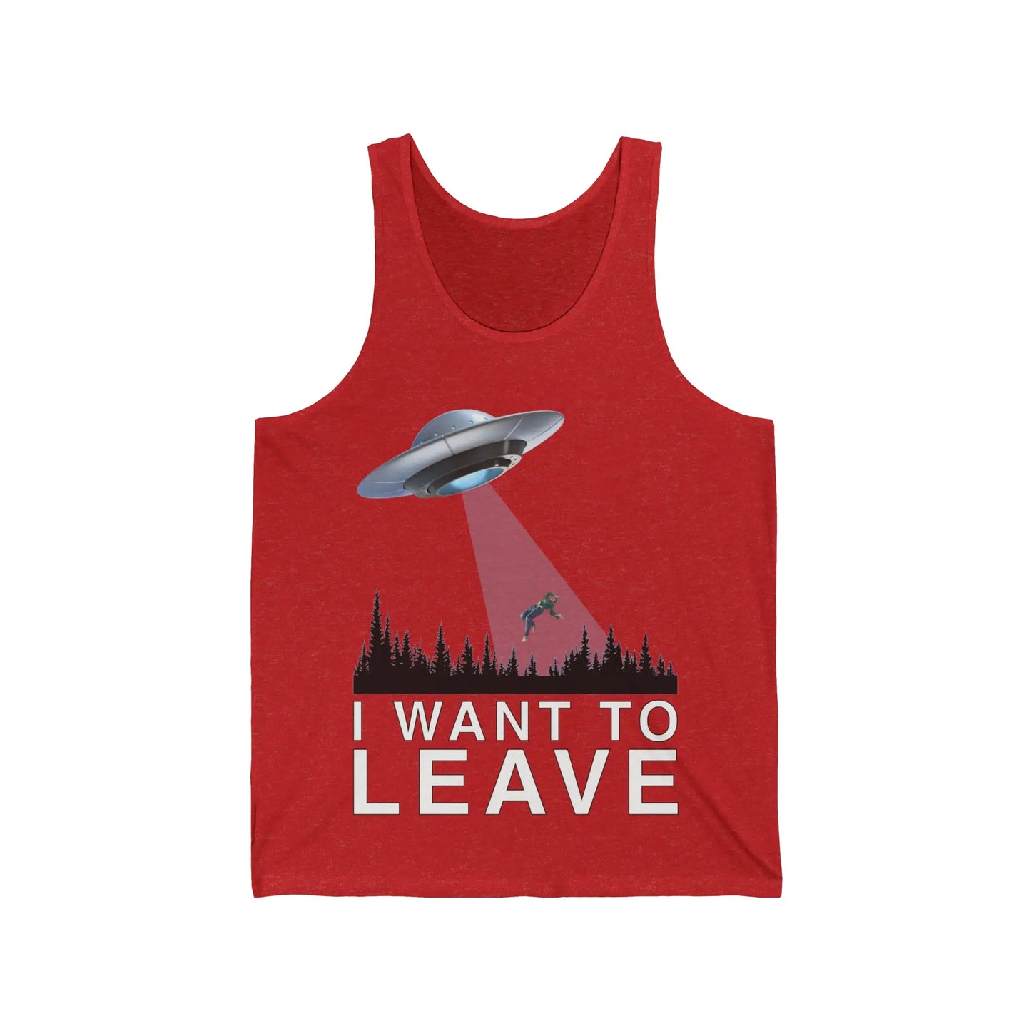 I Want To Leave Men's Jersey Tank - Wicked Tees