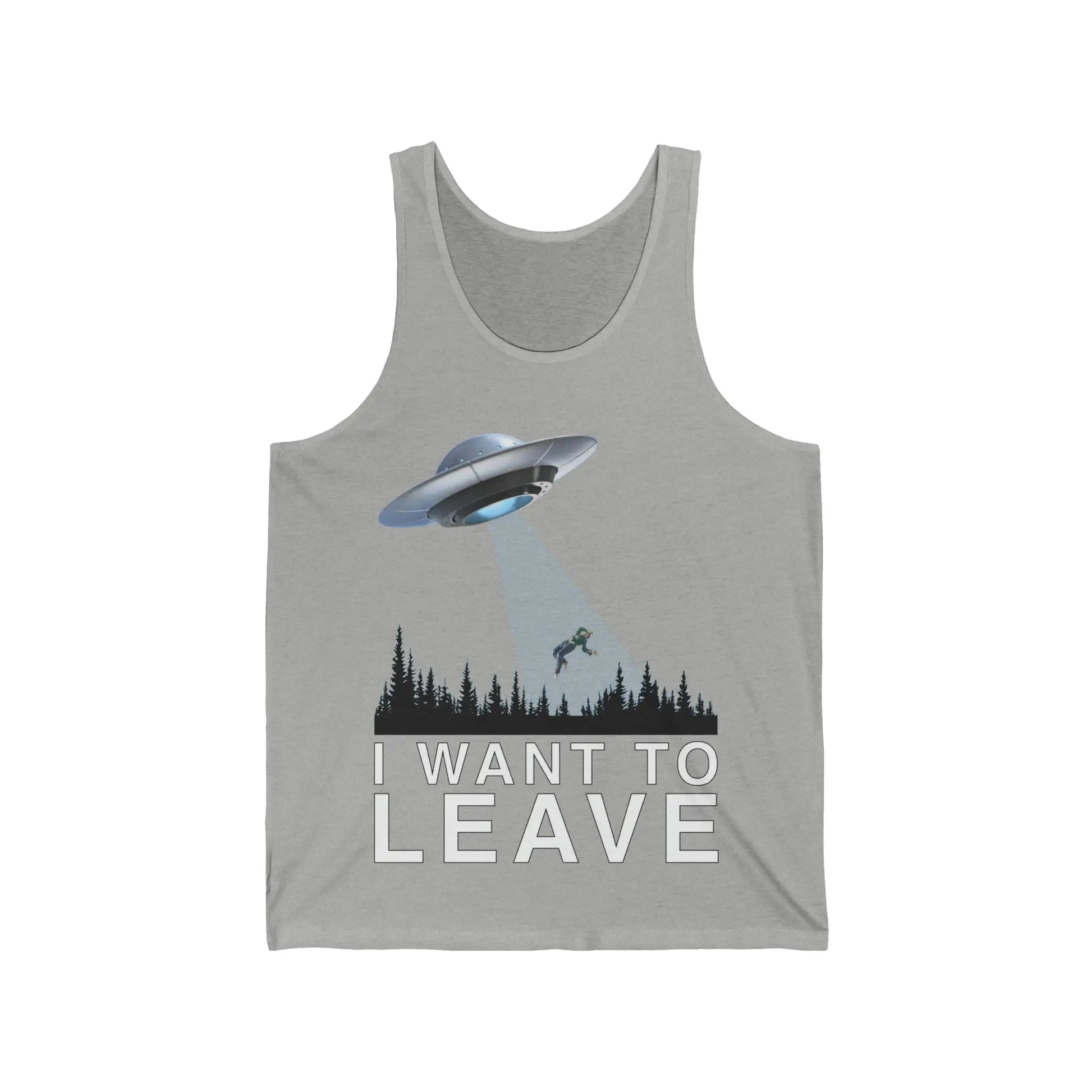 I Want To Leave Men's Jersey Tank - Wicked Tees