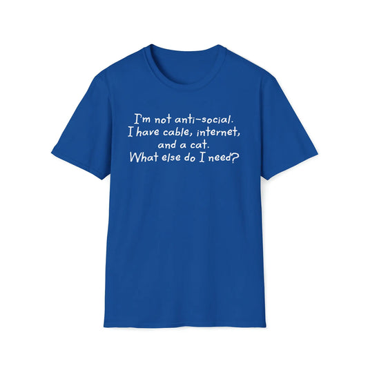 I'm Not Anti-Social Women's Softstyle T-Shirt - Wicked Tees