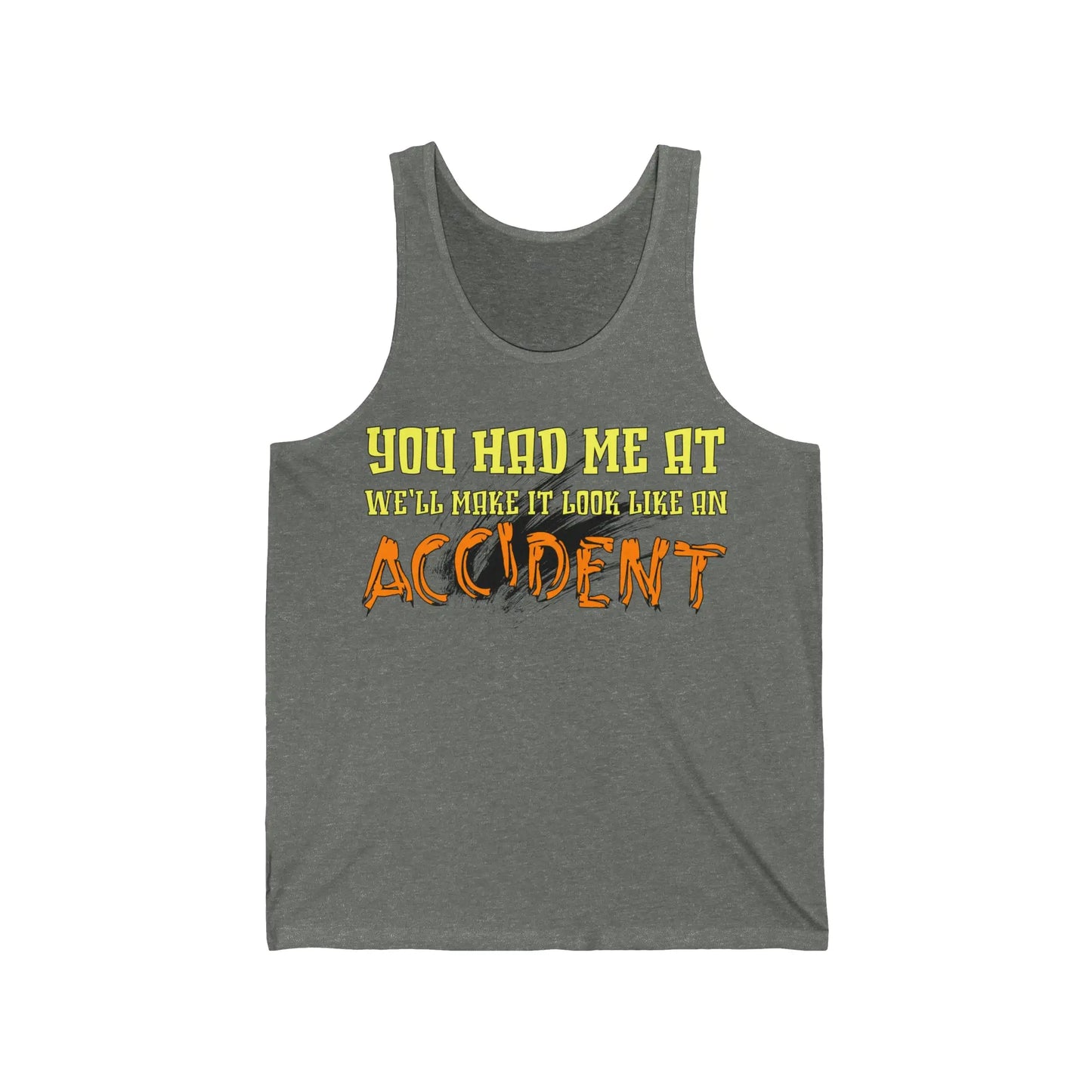 Make It Look Like An Accident Men's Jersey Tank - Wicked Tees