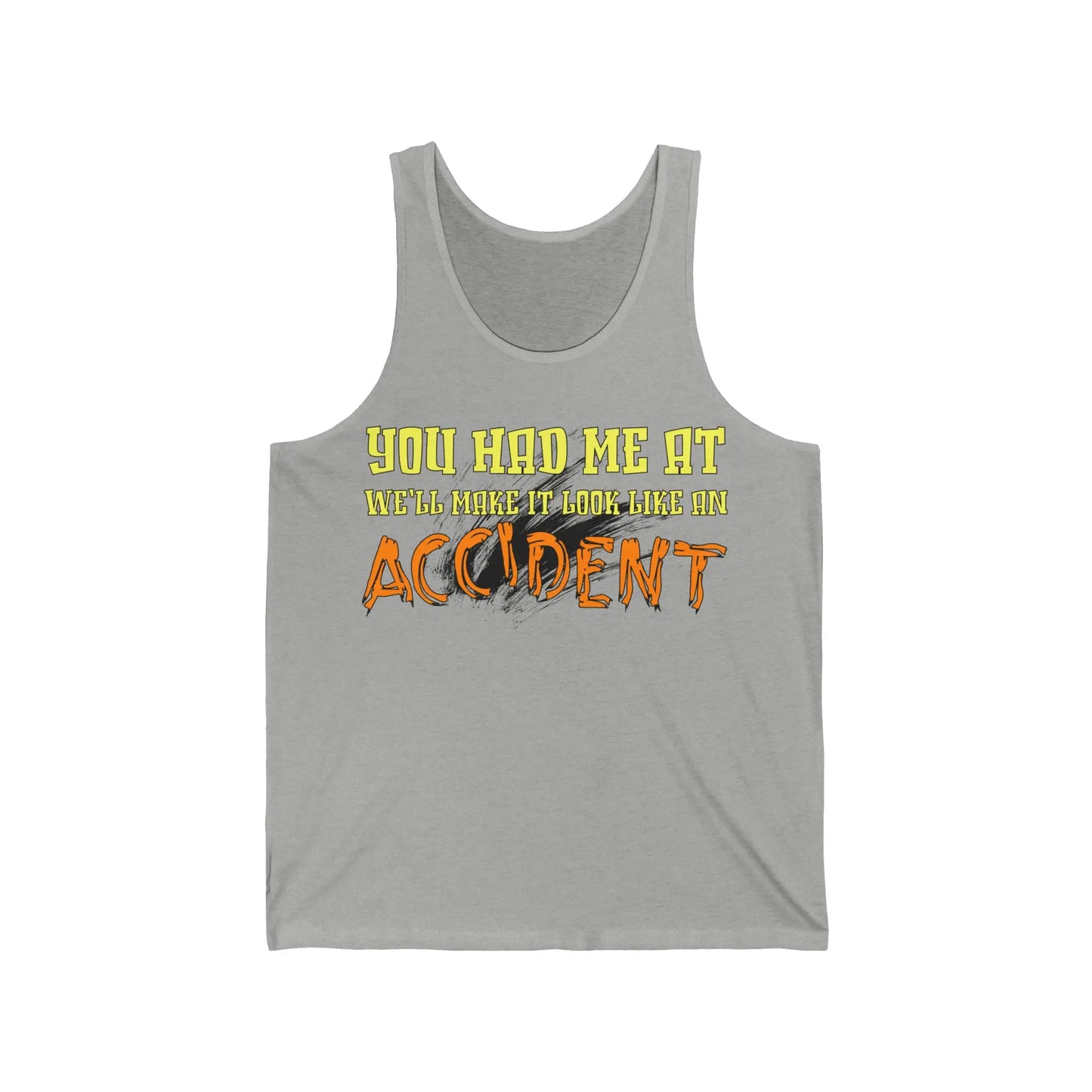 Make It Look Like An Accident Men's Jersey Tank - Wicked Tees