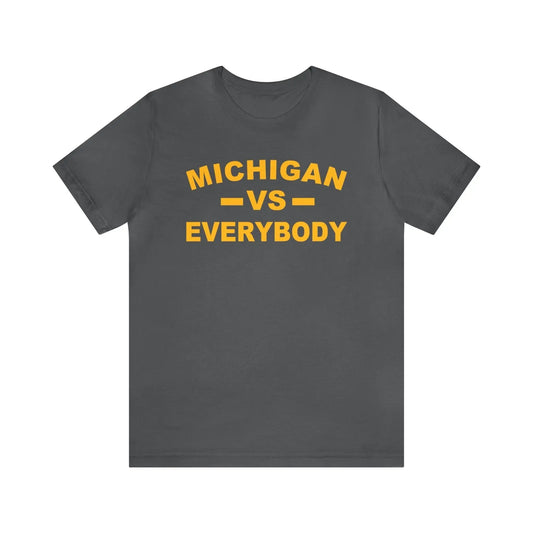 Michigan VS Everybody Men's Jersey Short Sleeve Tee - Wicked Tees