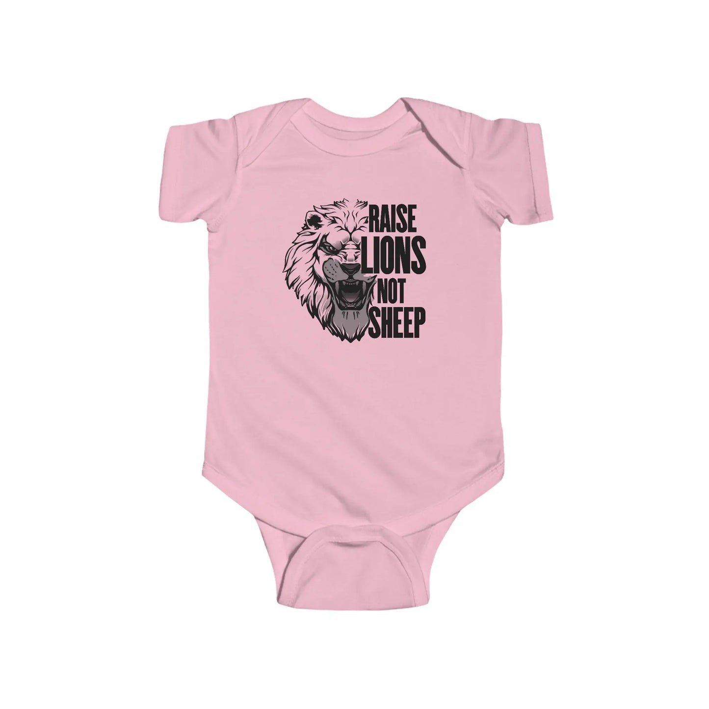 Raise Lions Not Sheep Infant Fine Jersey Bodysuit - Wicked Tees