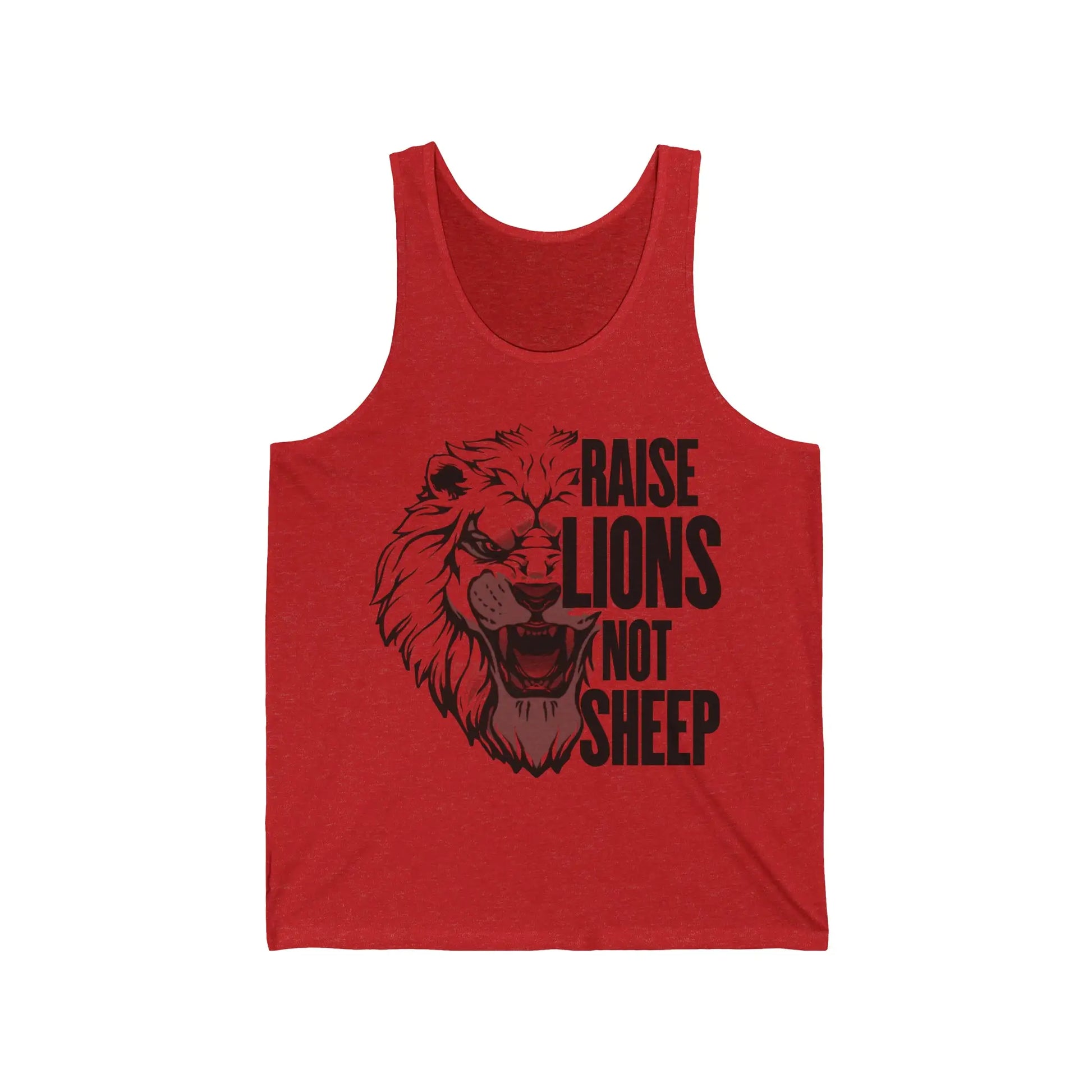 Raise Lions Not Sheep Men's Jersey Tank - Wicked Tees