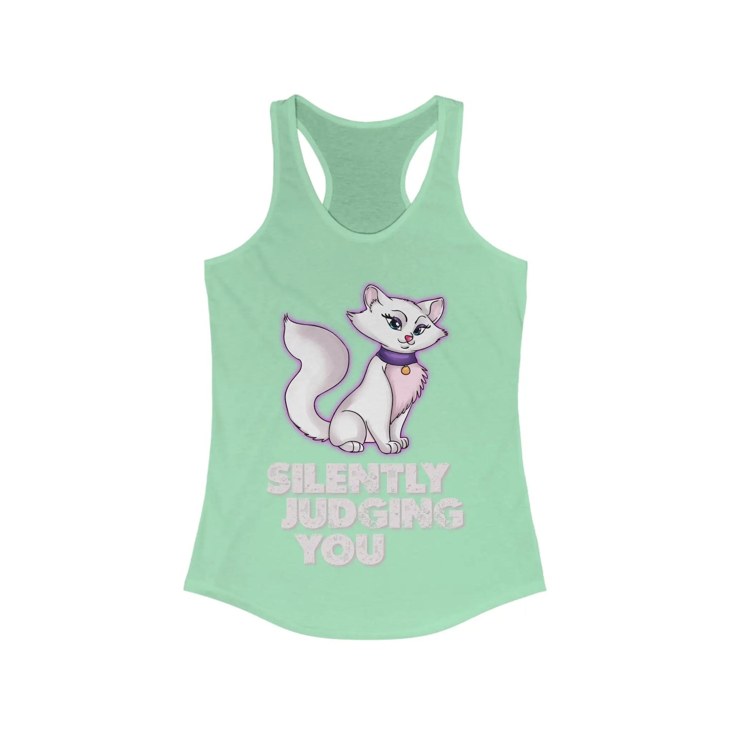 Silently Judging You Women's Ideal Racerback Tank - Wicked Tees