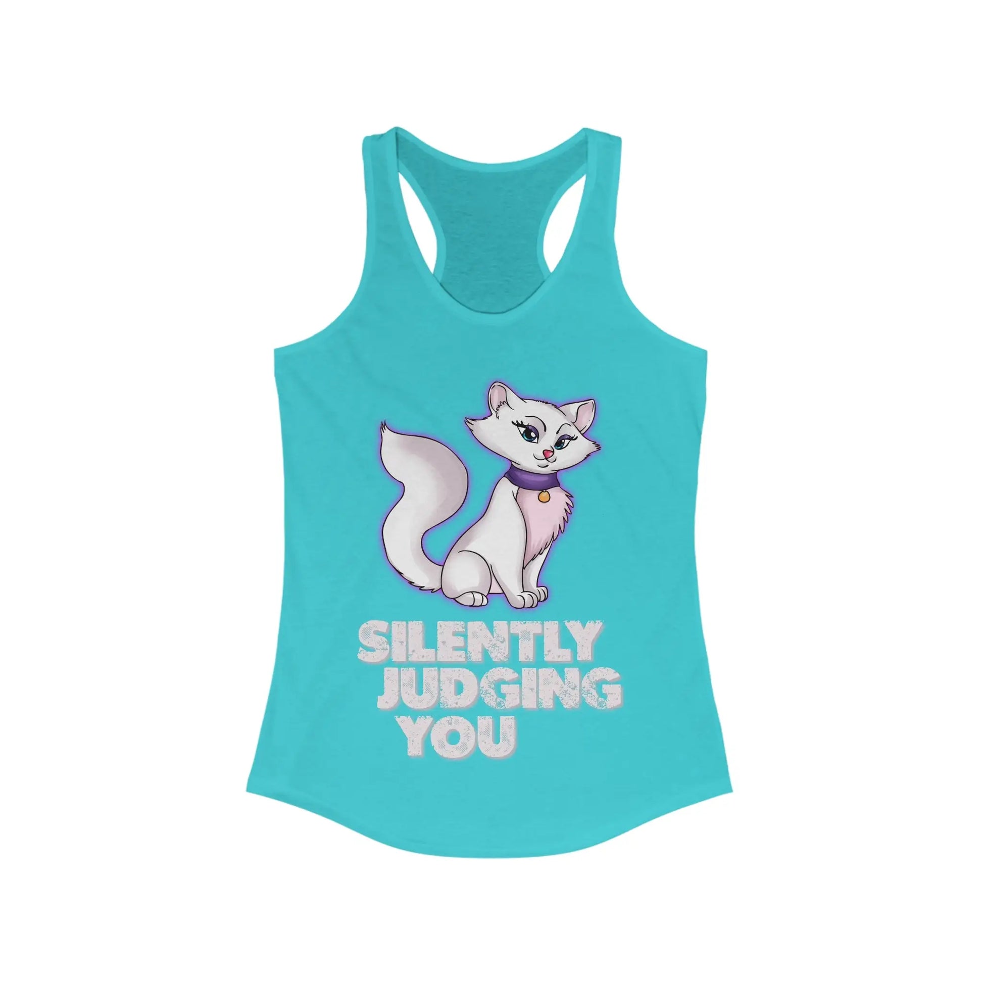 Silently Judging You Women's Ideal Racerback Tank - Wicked Tees
