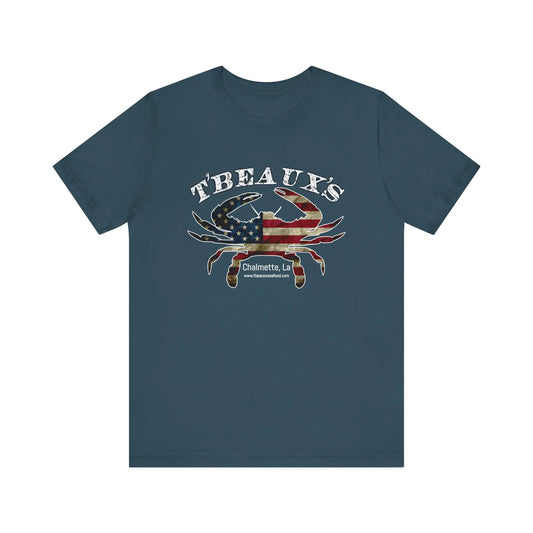T'Beaux's Seafood Men's Jersey Short Sleeve Tee - Wicked Tees