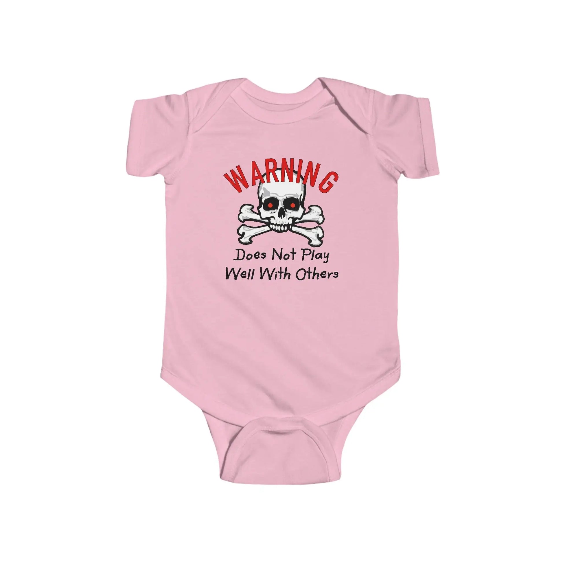 Warning Does Not Play Well With Others Infant Bodysuit - Wicked Tees