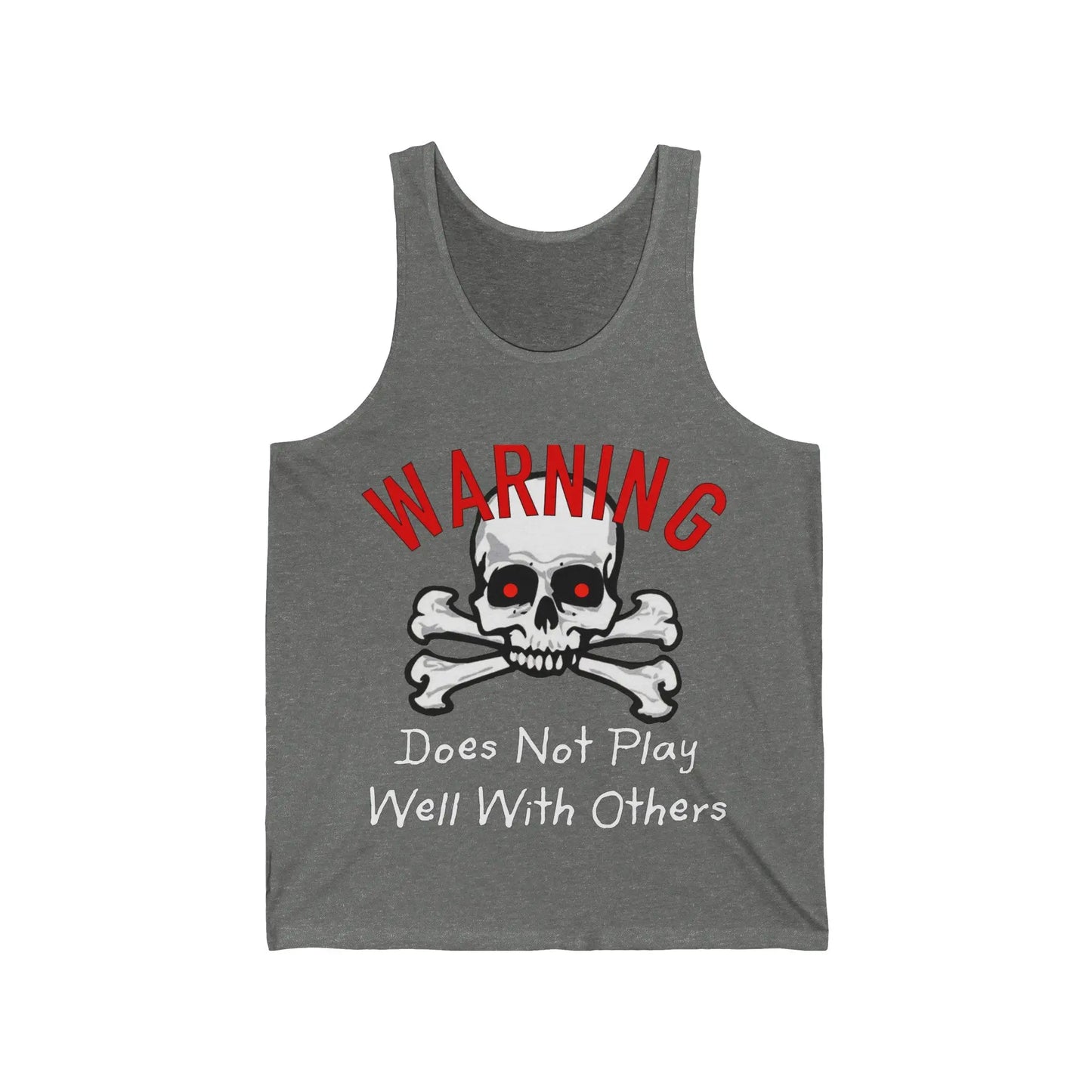 Warning Does Not Play Well With Others Men's Tank - Wicked Tees