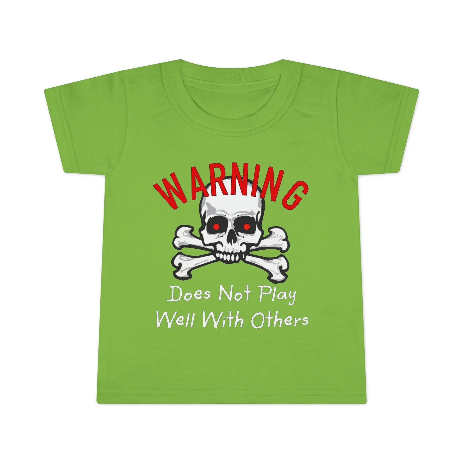 Warning Does Not Play Well With Others Toddler T-shirt - Wicked Tees