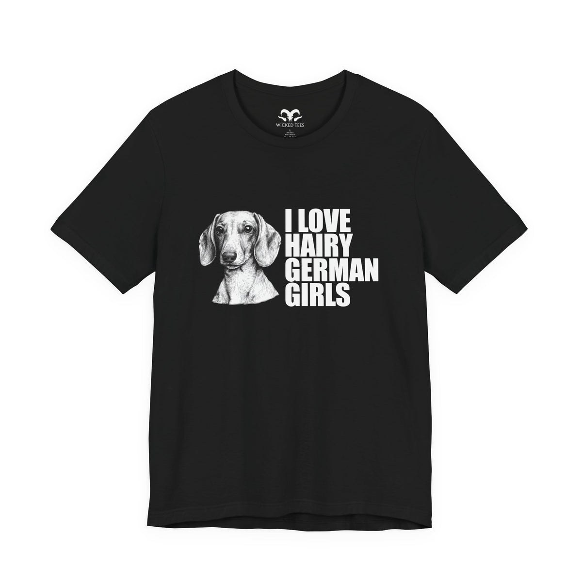 Hairy German Girls (Dachshund) Men's Tee