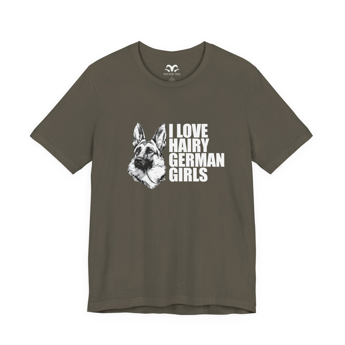 Hairy German Girls (Shepherd) Men's Tee