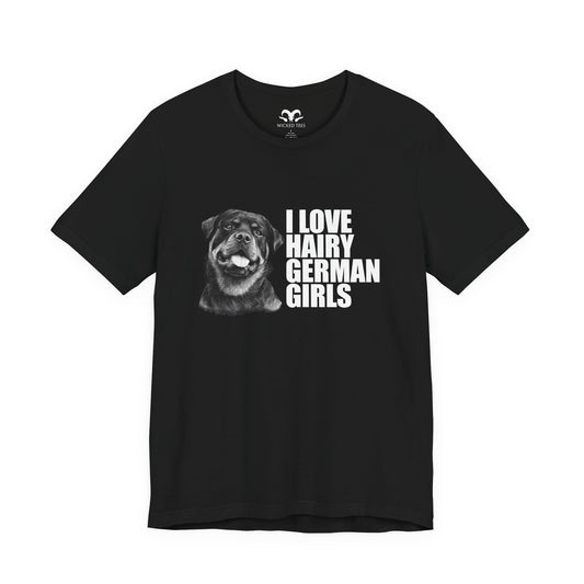 Hairy German Girls (Rottweiler) Men's Tee