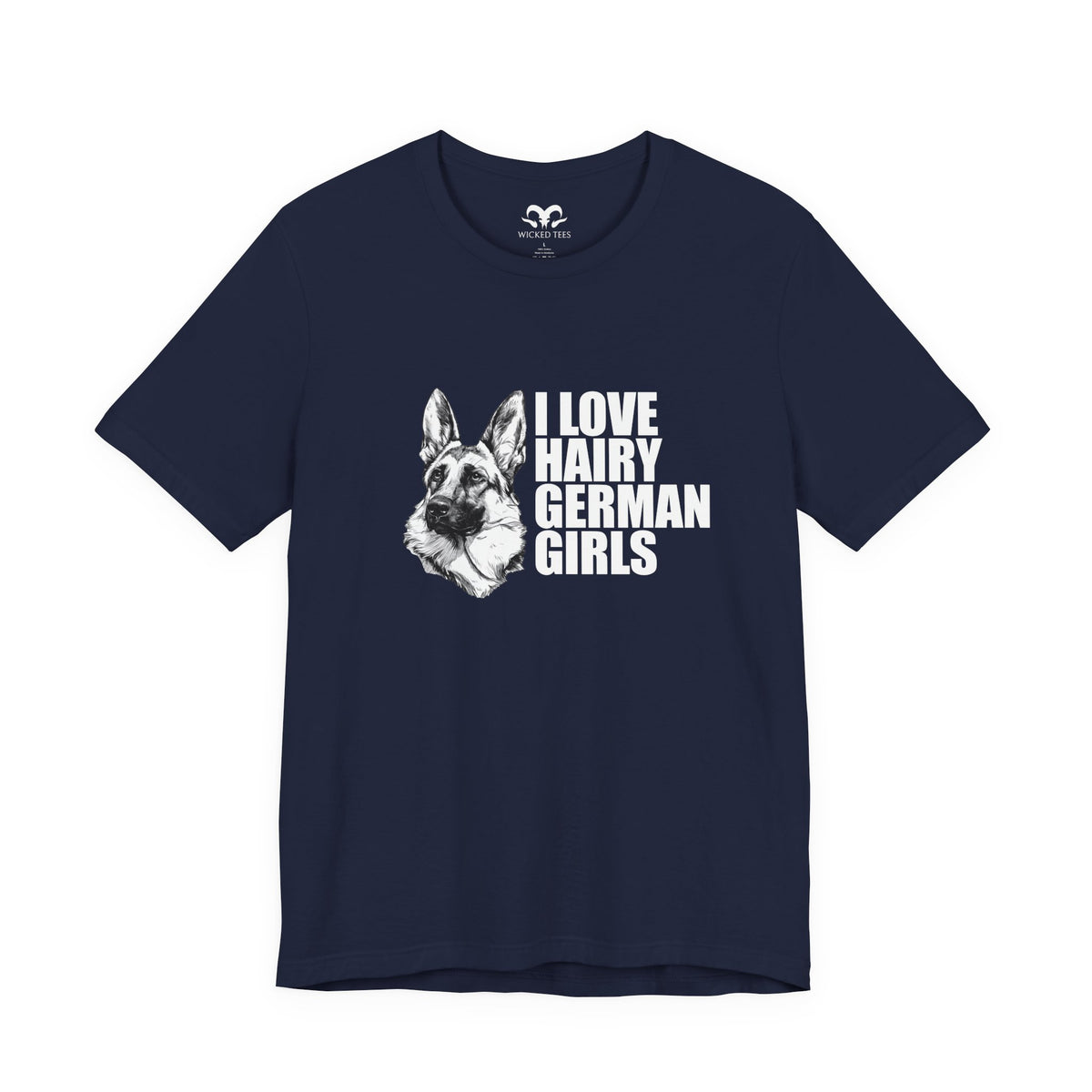 Hairy German Girls (Shepherd) Men's Tee