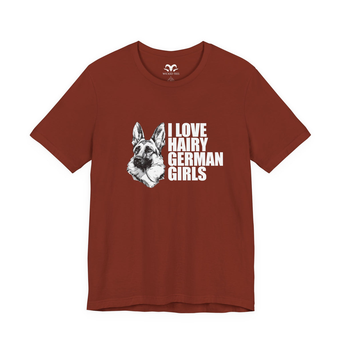 Hairy German Girls (Shepherd) Men's Tee