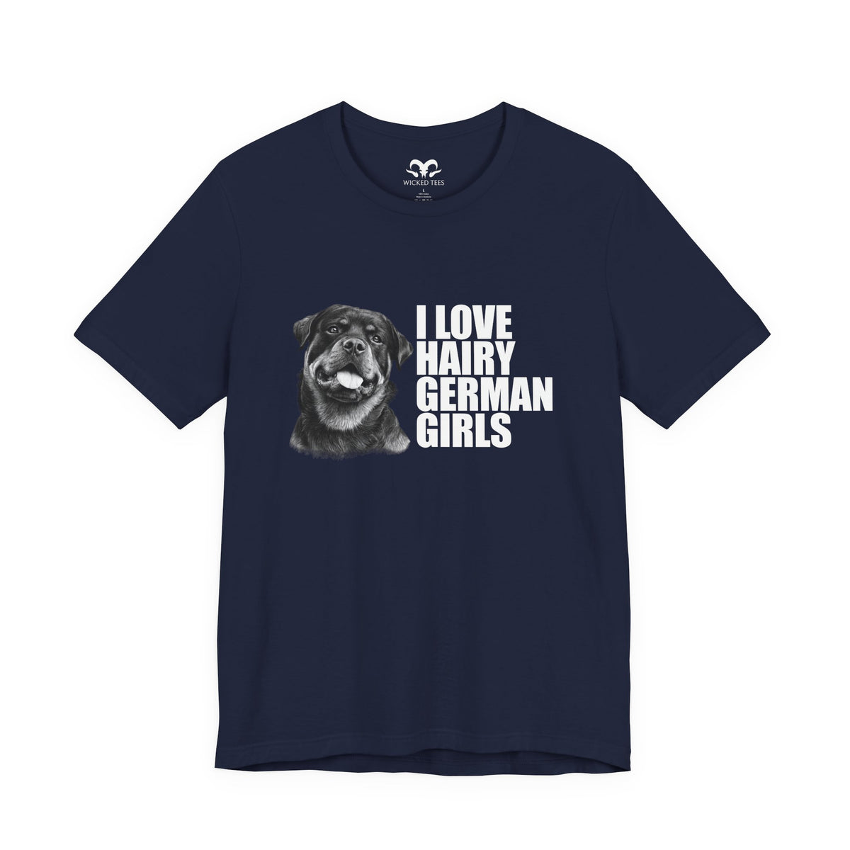 Hairy German Girls (Rottweiler) Men's Tee