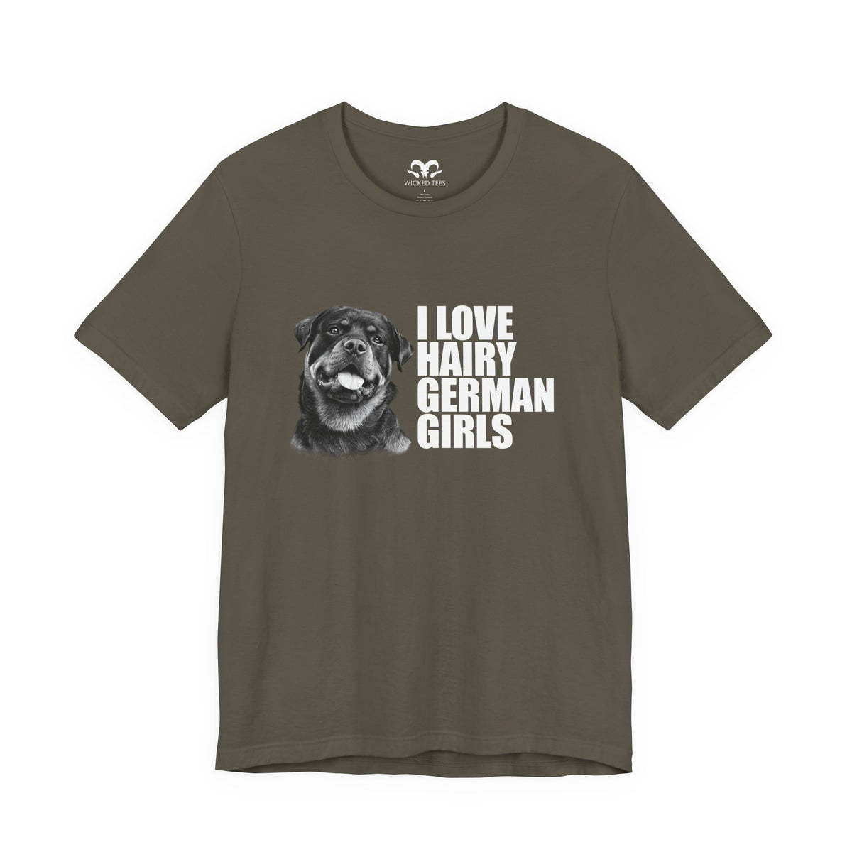 Hairy German Girls (Rottweiler) Men's Tee