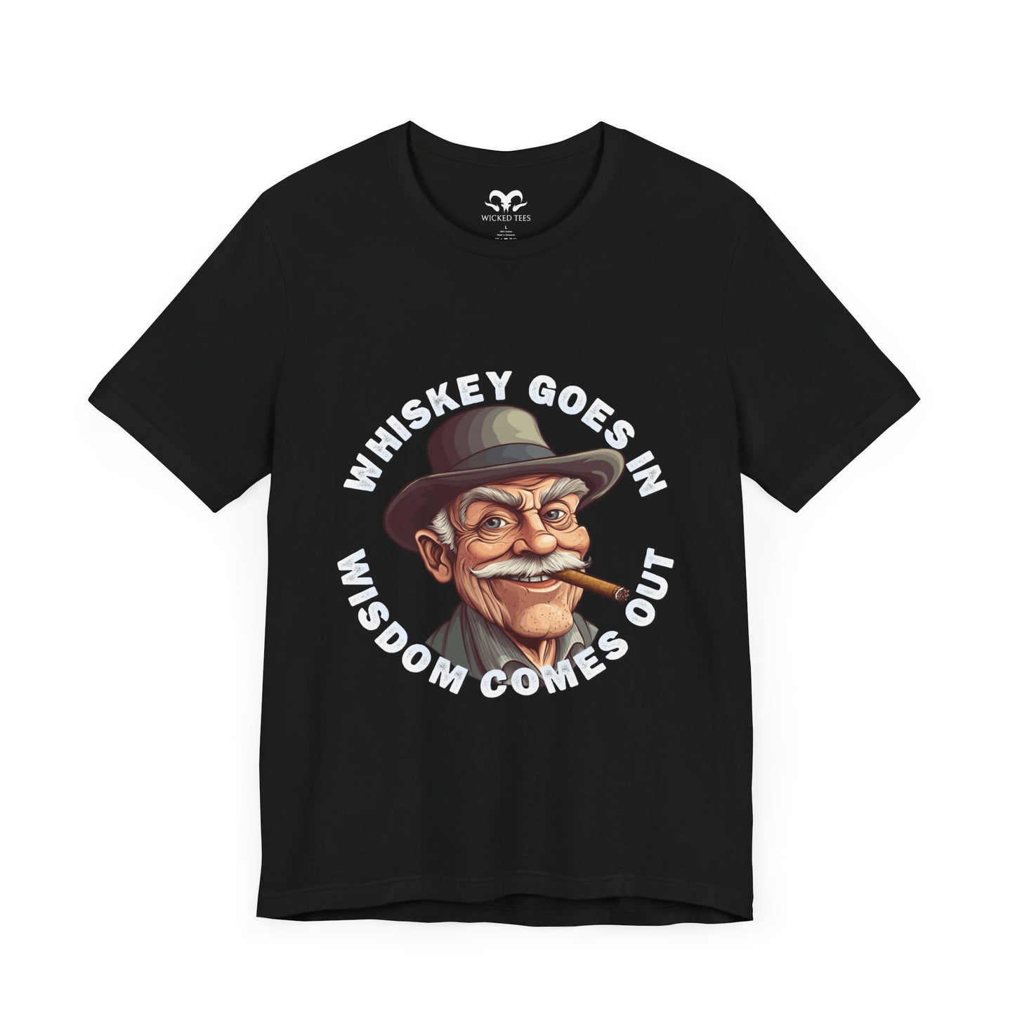 Whiskey Goes In Men's Tee - Wicked Tees