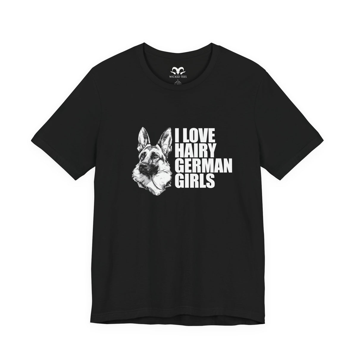 Hairy German Girls (Shepherd) Men's Tee