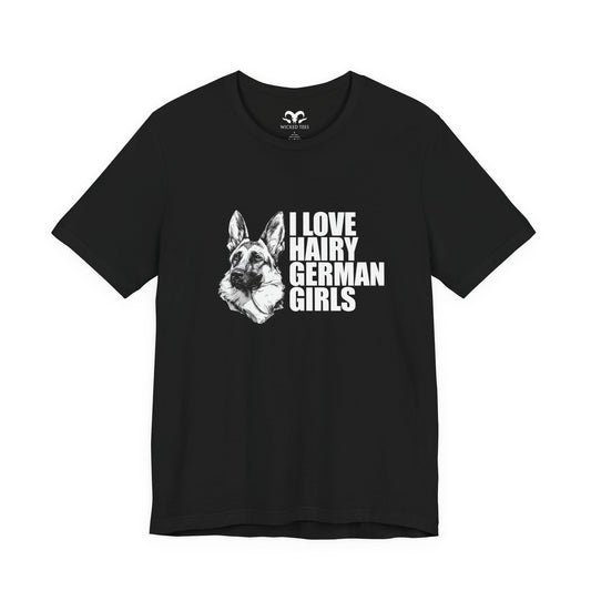 Hairy German Girls (Shepherd) Men's Tee