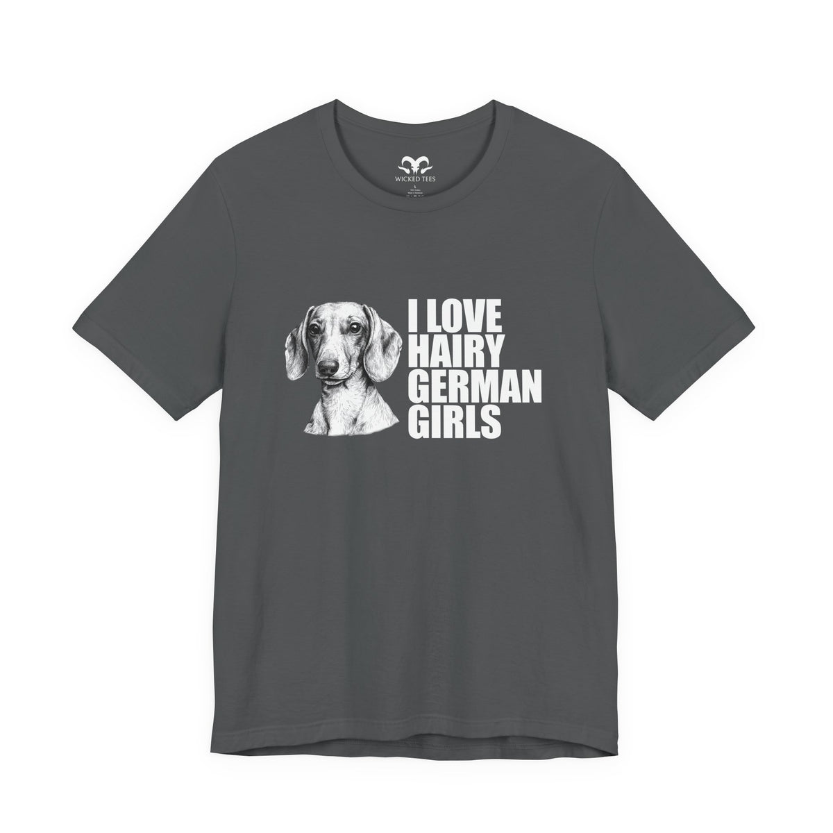 Hairy German Girls (Dachshund) Men's Tee