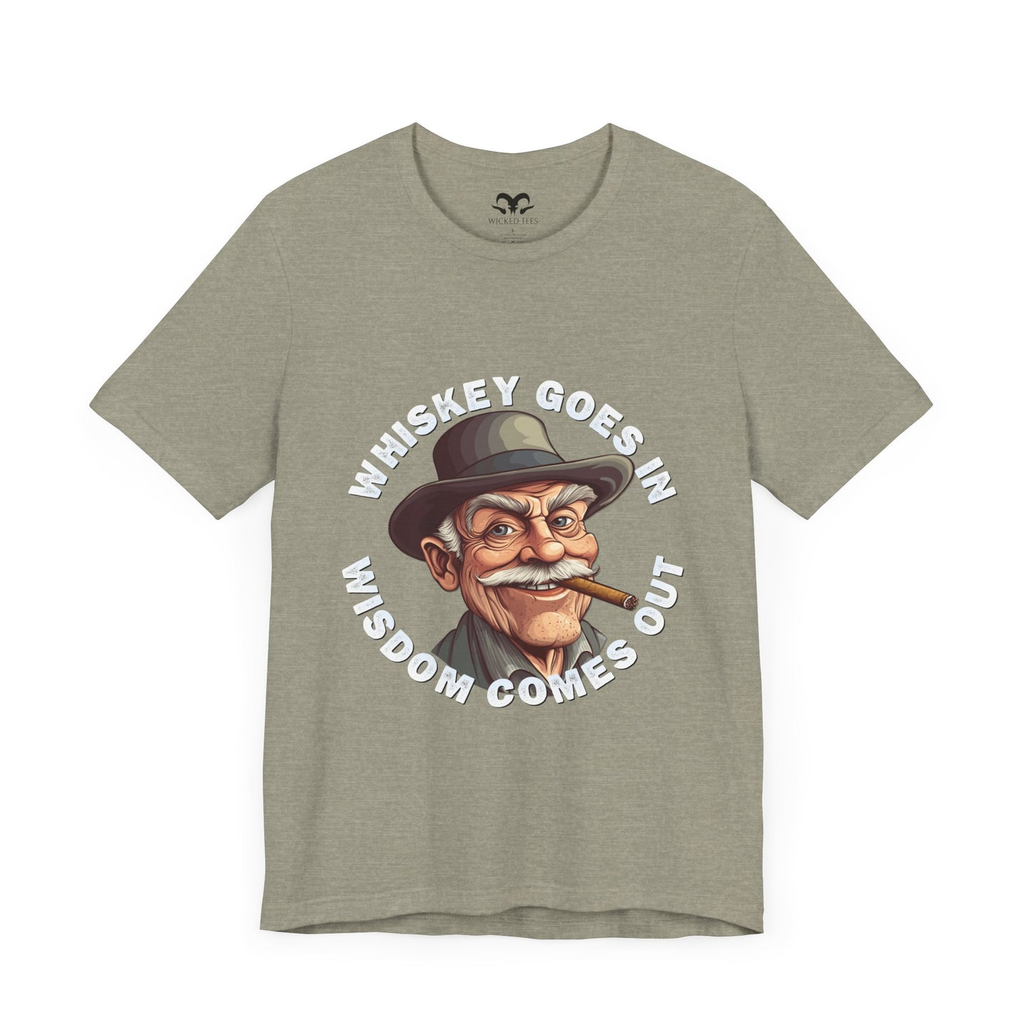 Whiskey Goes In Men's Tee - Wicked Tees