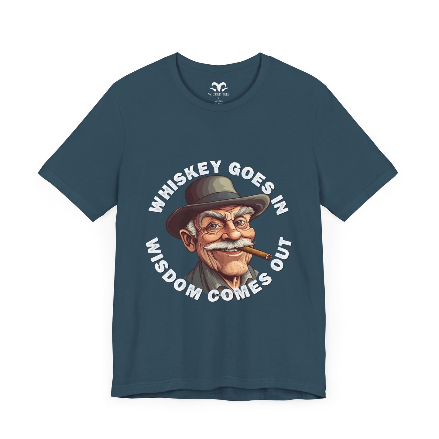 Whiskey Goes In Men's Tee - Wicked Tees