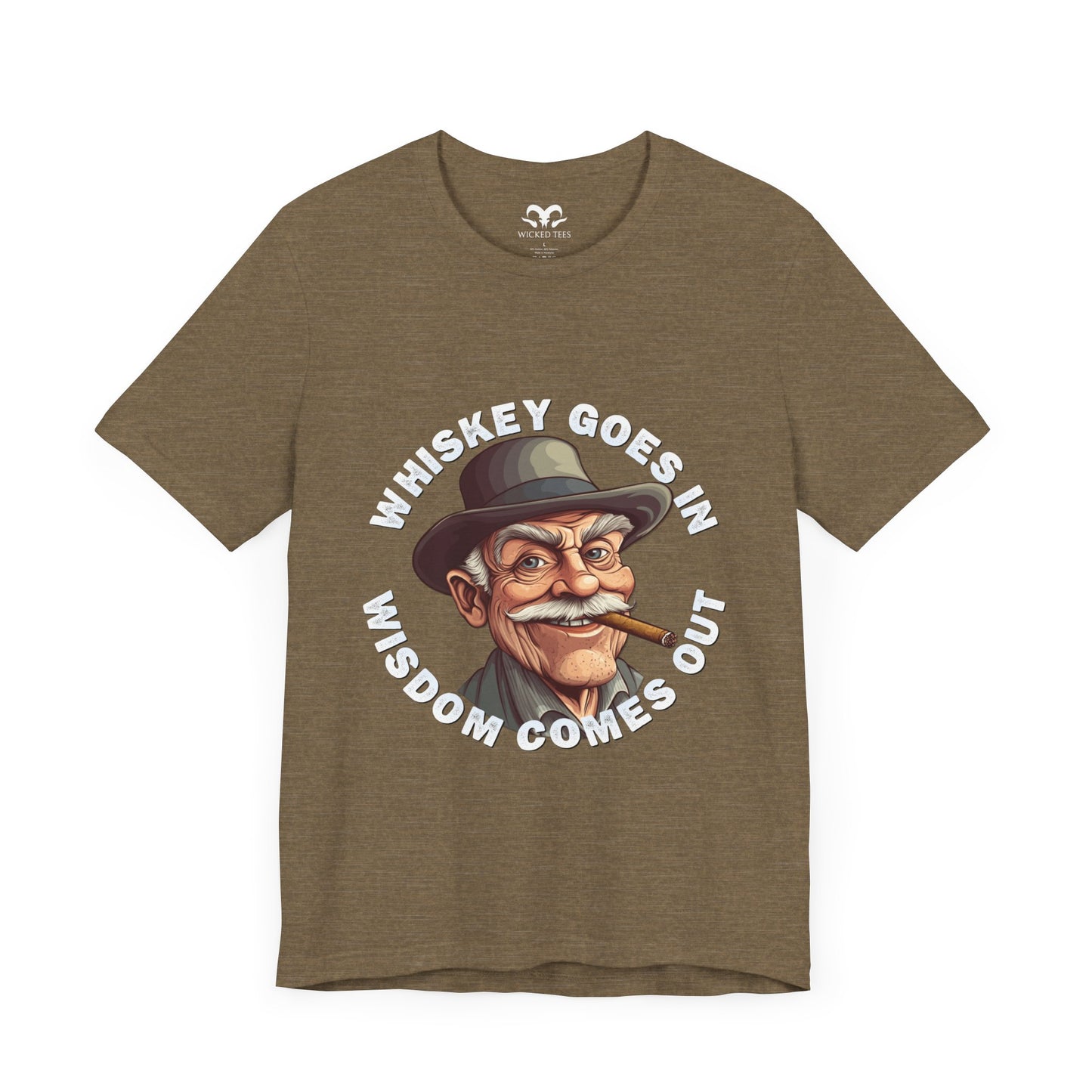 Whiskey Goes In Men's Tee - Wicked Tees