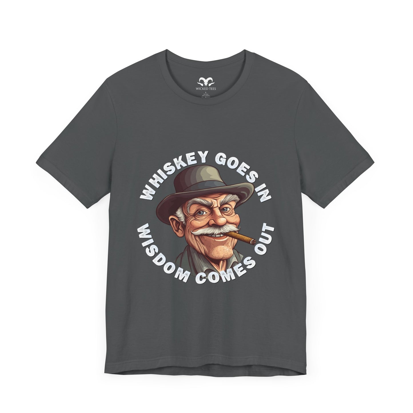 Whiskey Goes In Men's Tee - Wicked Tees