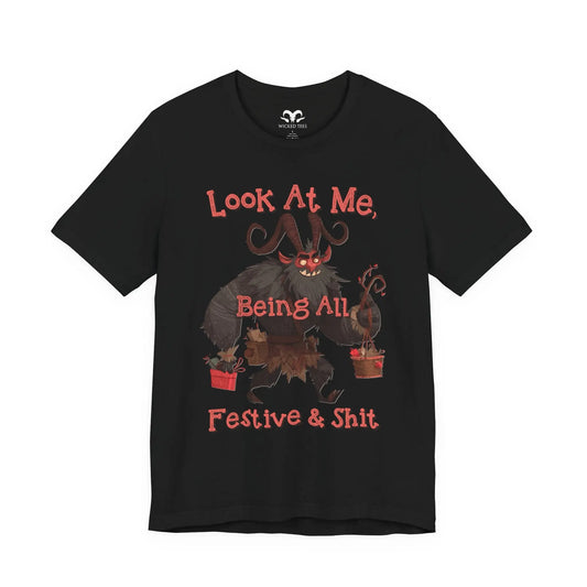 Being All Festive Men's Short Sleeve Tee - Wicked Tees
