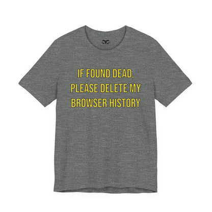 Browser History Men's Tee - Wicked Tees