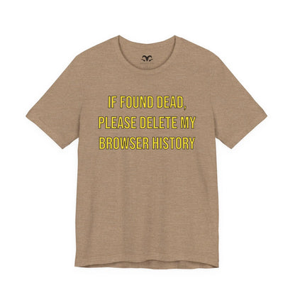 Browser History Men's Tee - Wicked Tees