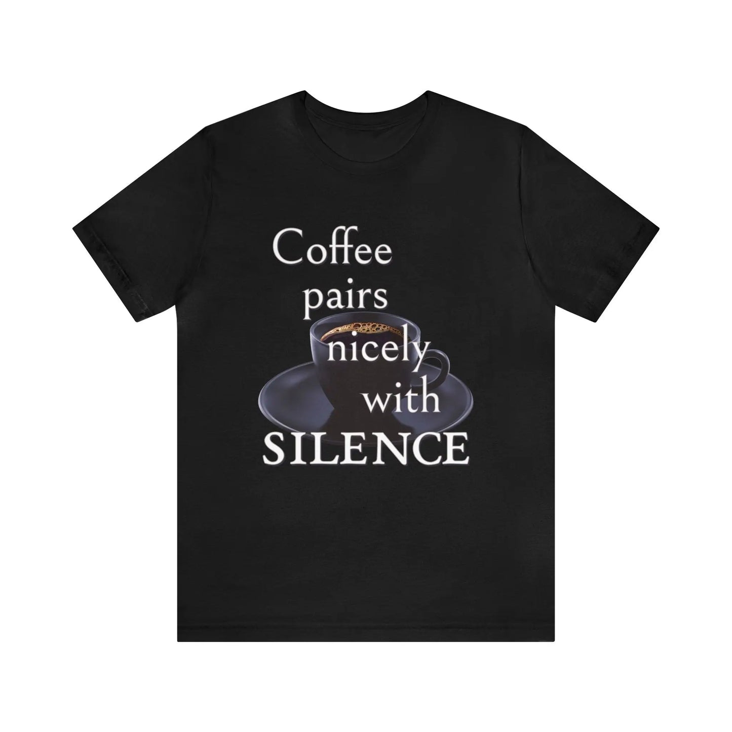 Coffee Pairs Nicely With Silence Men's Tee - Wicked Tees