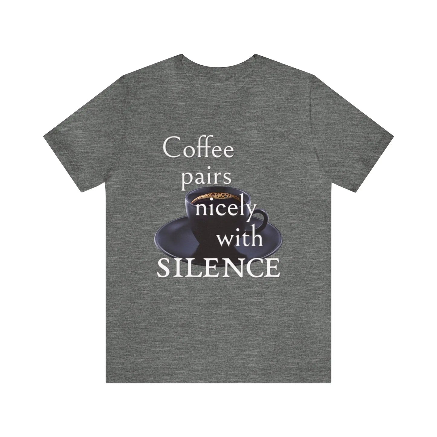 Coffee Pairs Nicely With Silence Men's Tee - Wicked Tees