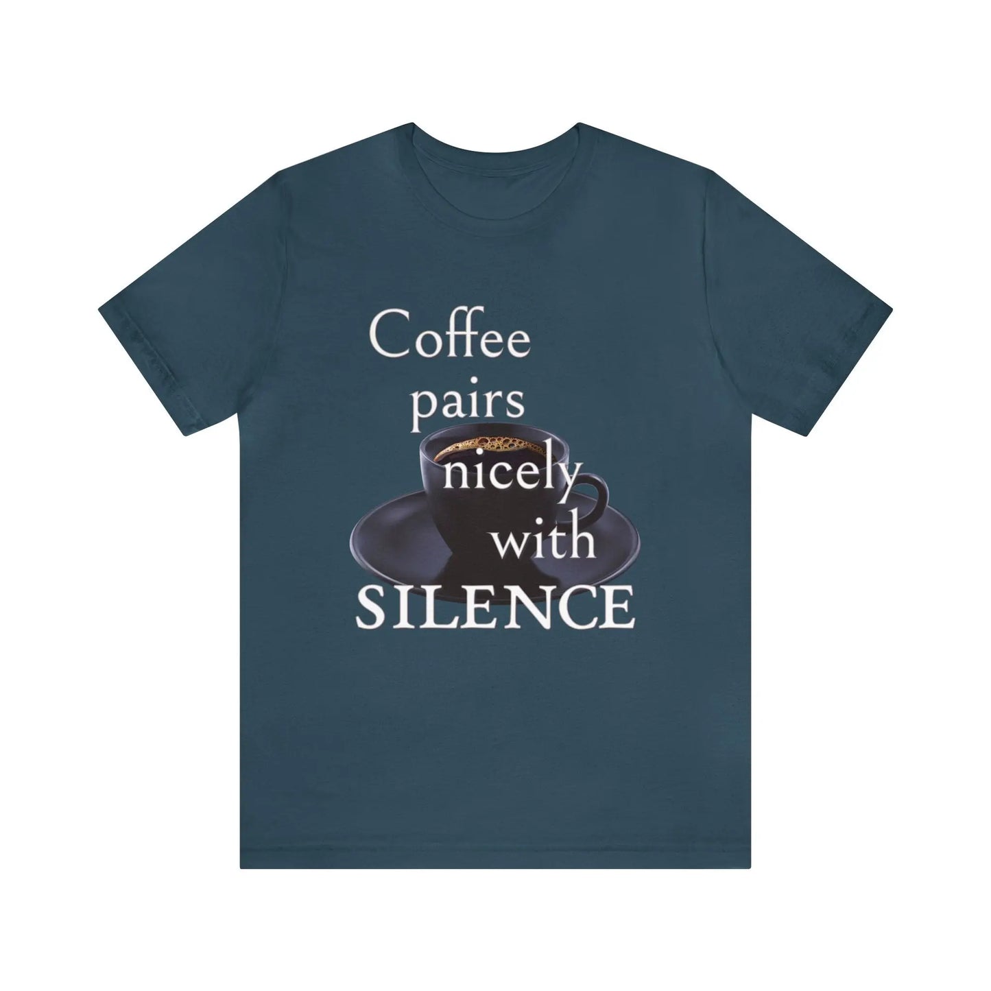 Coffee Pairs Nicely With Silence Men's Tee - Wicked Tees