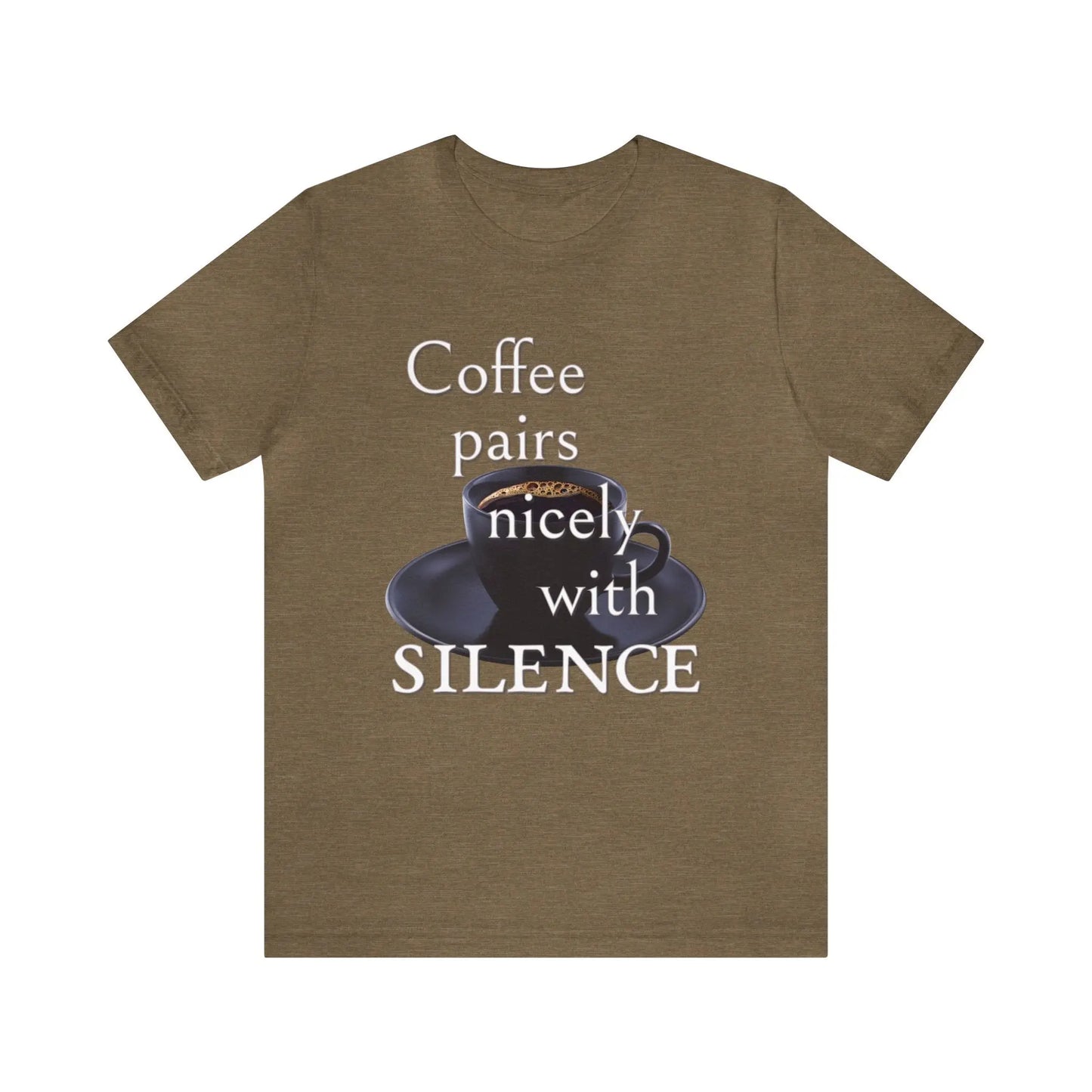 Coffee Pairs Nicely With Silence Men's Tee - Wicked Tees