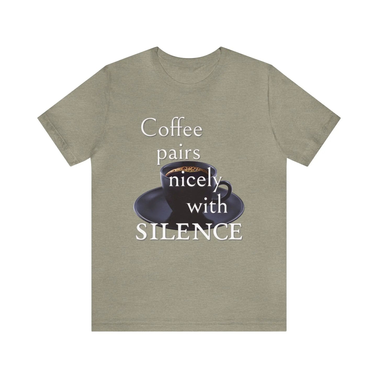 Coffee Pairs Nicely With Silence Men's Tee - Wicked Tees