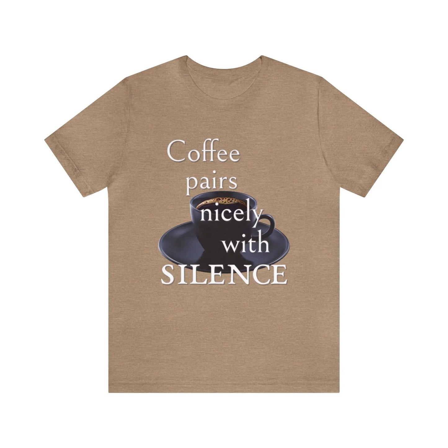 Coffee Pairs Nicely With Silence Men's Tee - Wicked Tees