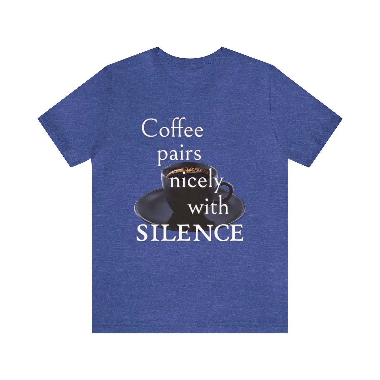 Coffee Pairs Nicely With Silence Men's Tee - Wicked Tees