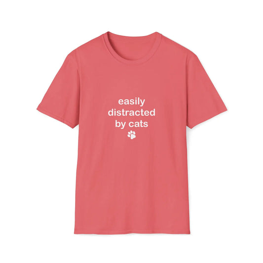 Easily Distracted By Cats Women's T-Shirt - Wicked Tees