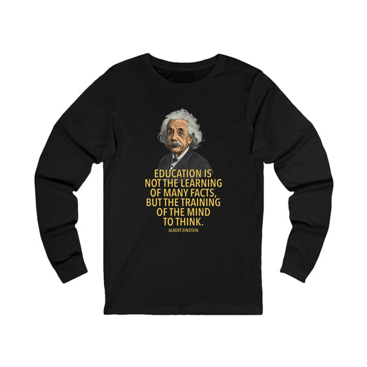 Education Isn't Learning Men's Long Sleeve - Wicked Tees