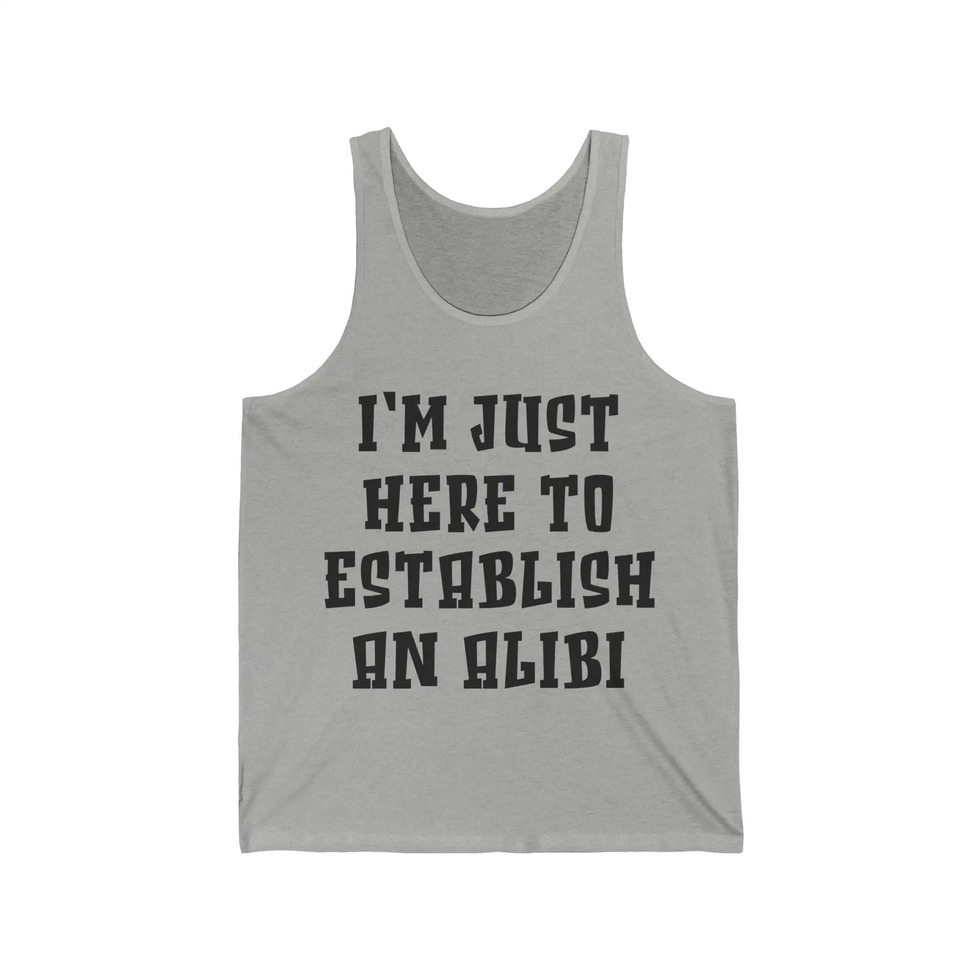 Establish An Alibi Men's Tank - Wicked Tees