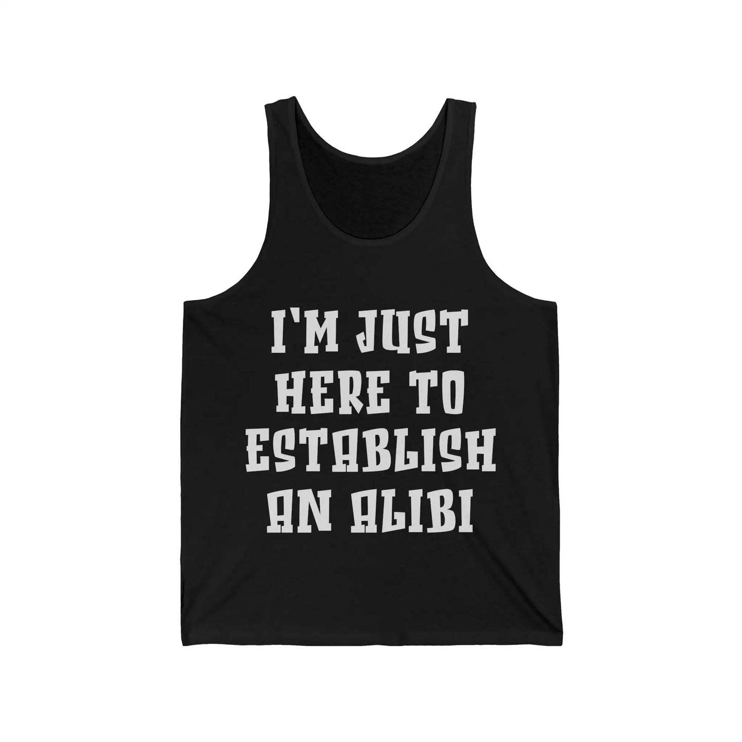 Establish An Alibi Men's Tank - Wicked Tees