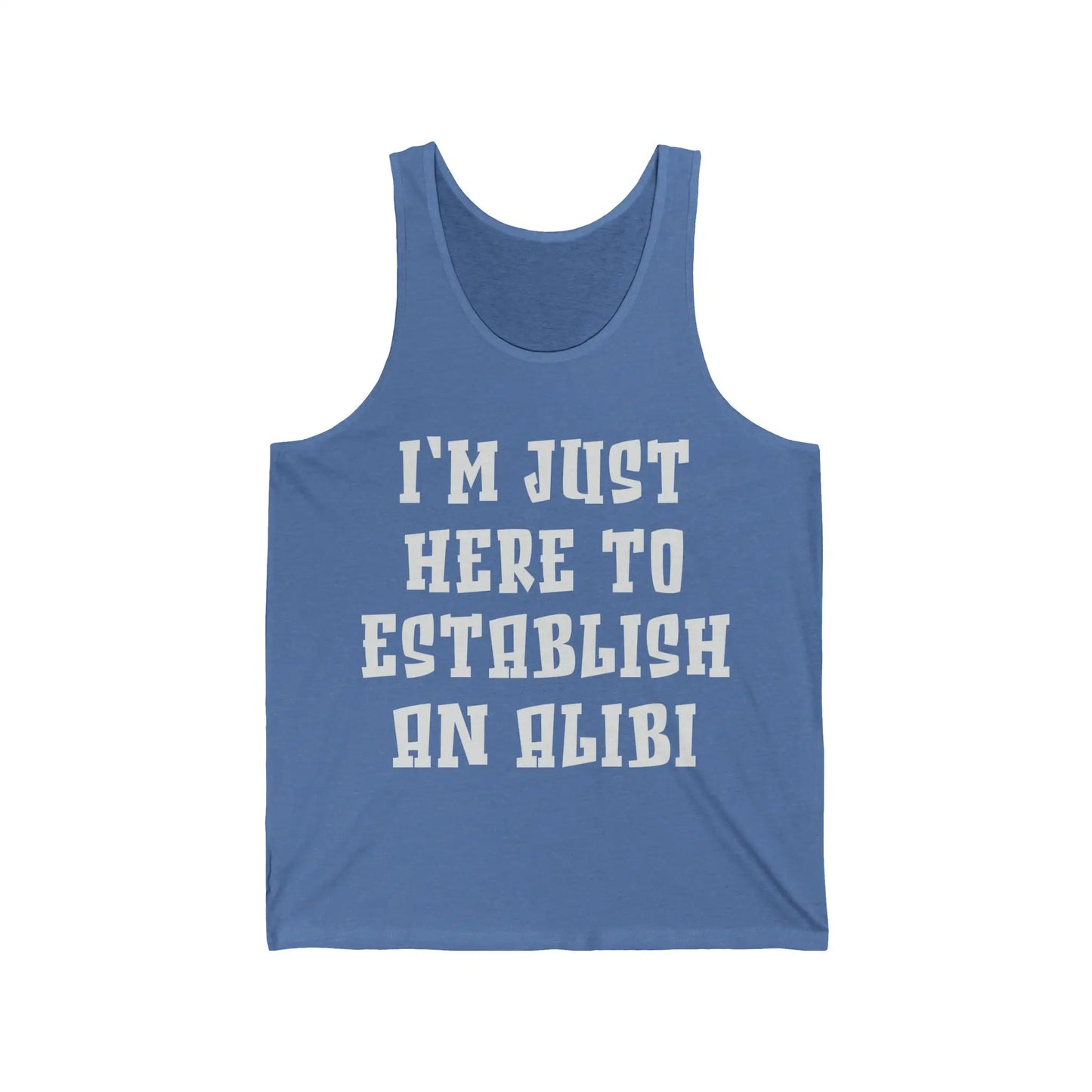 Establish An Alibi Men's Tank - Wicked Tees